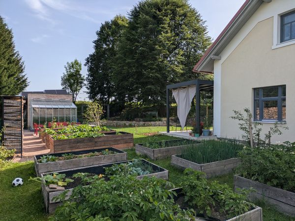 Beautiful big garden by architect design.