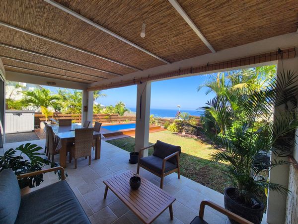 Maison avec piscine, vue mer proche du lagon