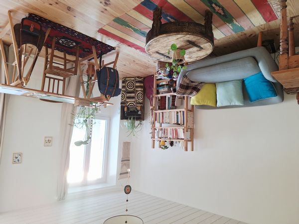 Appartement avec jardin au centre du village