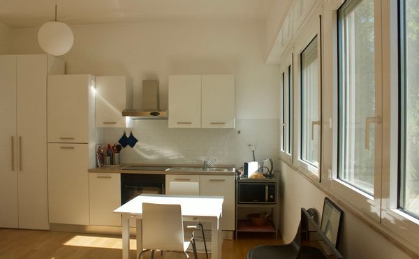 Bright and cozy apartment located in the quiet and green area of Villaggio Olimpico.