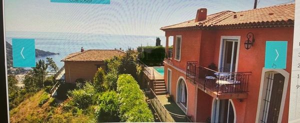 Villa avec piscine privée, vue mer et sur le massif de l’Esterel exceptionnelle- 6/8 personnes