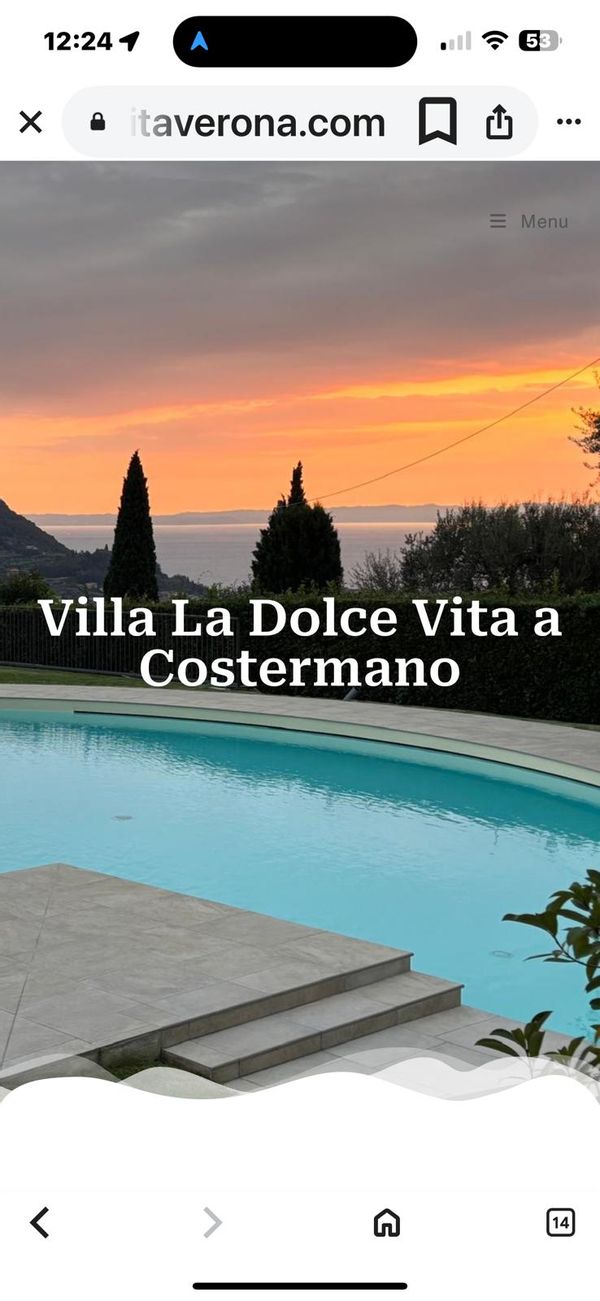 Villa la dolce vita con piscina con vista incantevole sul lago di Garda