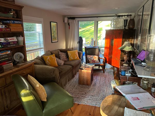 Relax and enjoy the comfort of The Castle, a unique home nestled in the woods of Southern Vermont.