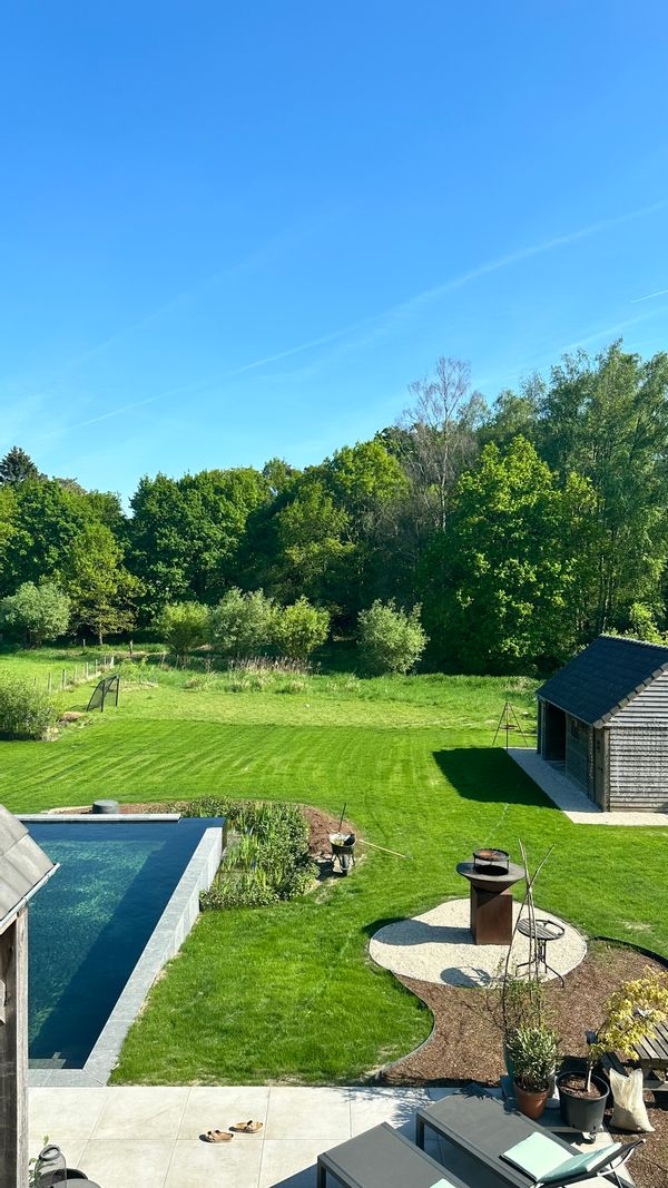 Sfeervolle landelijke villa in Rijmenam met zwemvijver,ruime tuin en prachtig uitzicht op het groen