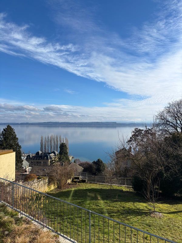 Appartement cadre verdoyant et proche du lac.