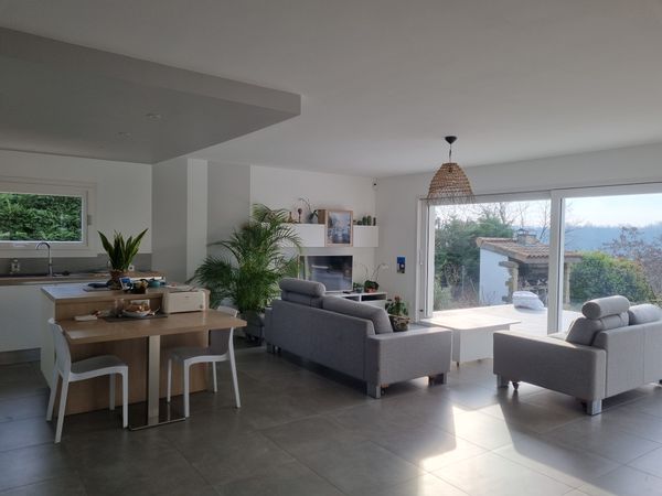 La maison d'Elisa et Sami, vue sur l'Isère et le Vercors