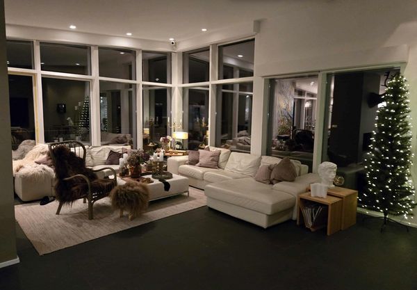 Modern luxury summerhouse in Iceland's national park with a stunning lake view