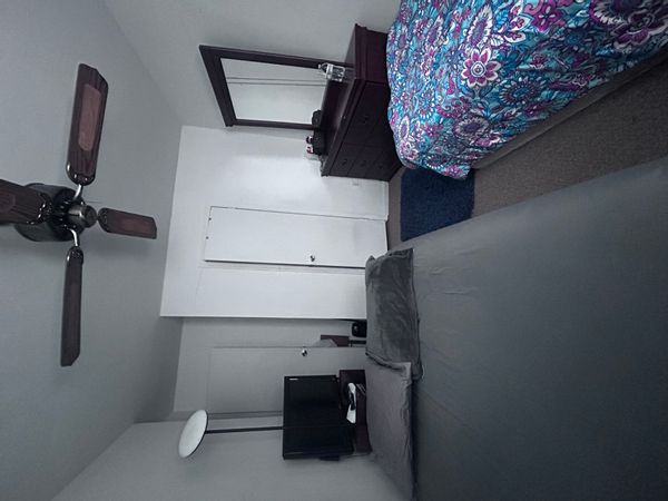 Komi's private room in a spacious house.