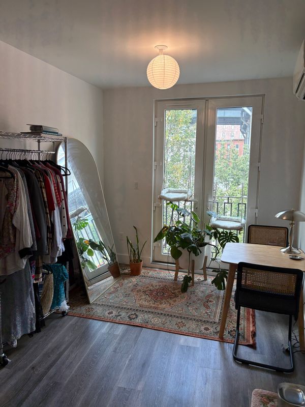 A Calm, Well-Kept Williamsburg 1BR w/ Balcony | Light-Filled Living, Kitchen & Office