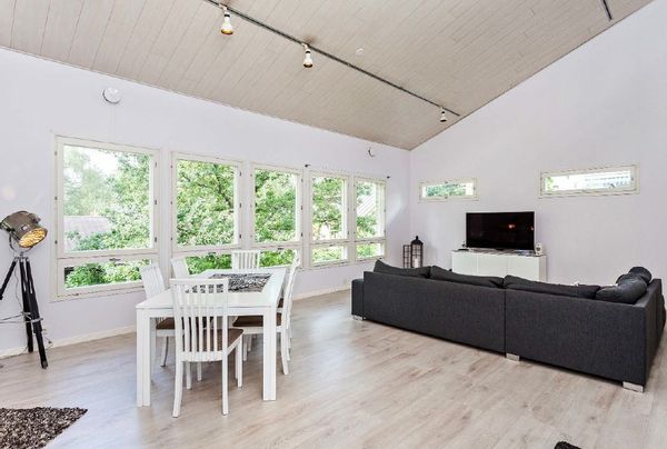 4-5 bedroom semi-detached house in Espoo, just outside Helsinki. Includes lake house 1 hour away.