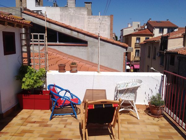 Maison de Village, toit terrasse, à Argelès-sur-Mer. située à 2 km de la plage.