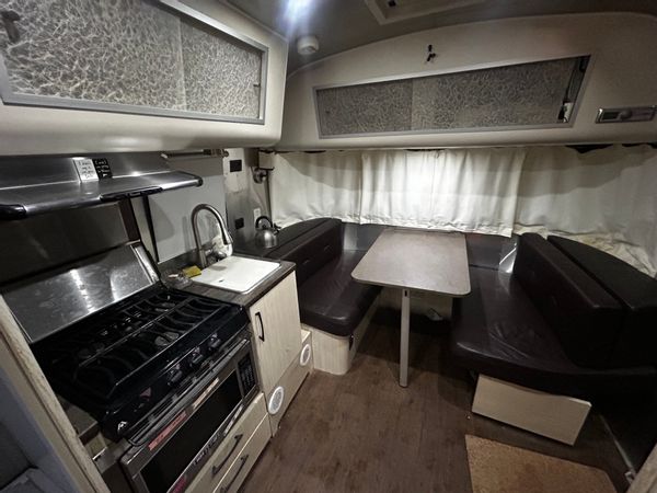 Bear bones airstream trailer nothing fancy, perfect for laying your head down.