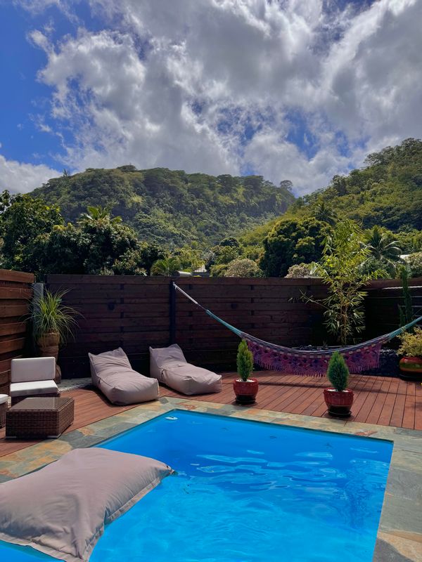 Villa Fare Mananui – Maison familiale avec piscine (non sécurisée) à Paea