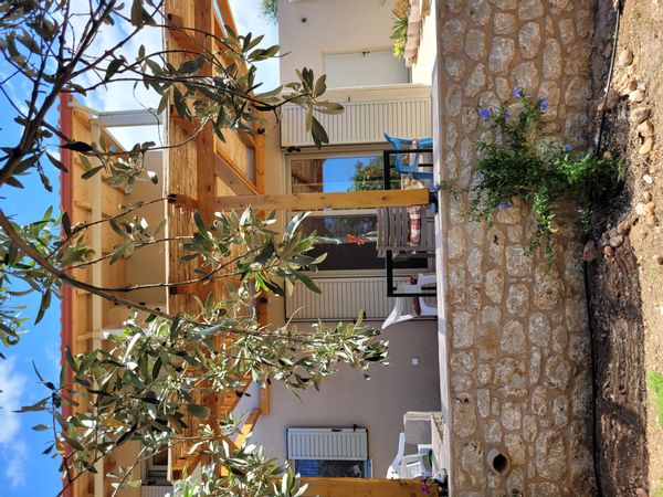 Maureen's  house between the mountains and the sea