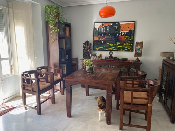 Victoria's house "lovely home well connected with Seville"15 minutes by metro. Quiet residential.