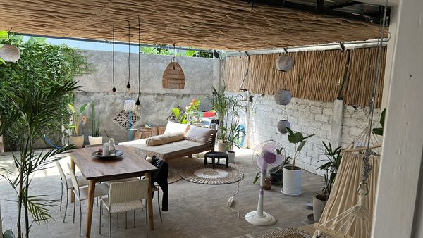 Cozy Boho House with a private patio in the Center of Surftown Kuta Lombok