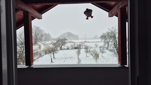 Last house in the village, countryside.  Very peacefull and kind of secluded location.