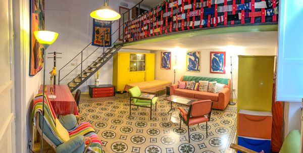 Colorful apartment in central Palermo