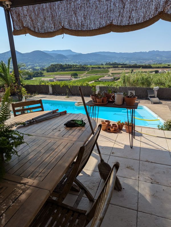 La maison de ARNAUD à la vue imprenable sur le Ventoux et les dentelles de Montmirail