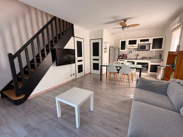 Pied à terre à Canet Plage avec deux chambres, idéal pour profiter de la région et de la plage