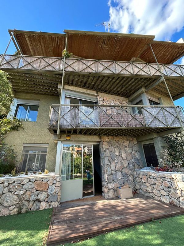 3-story villa with a private pool, sea views and terraces. Close to the beach