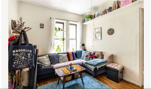 Creative NYC home: Boho-chic aesthetic, watercolor & craft-ready. Quiet, artistic urban retreat.