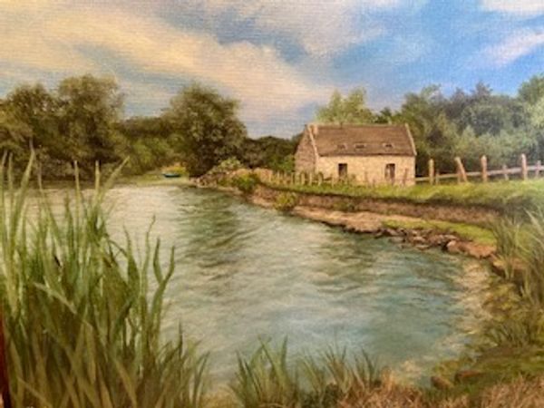 Le moulin de Beaulieu au bord de l'étang