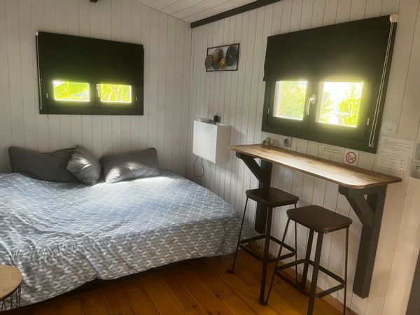 Tiny house cosy au fond de mon jardin avec petite terrasse