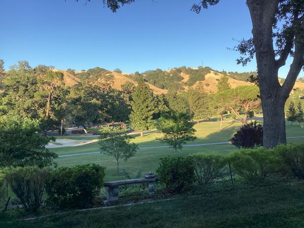 On golf course townhome in gated 55+ community near San Francisco CA