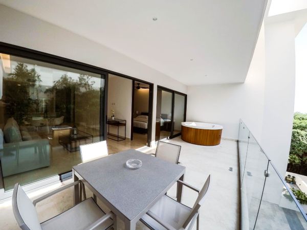 In the heart of Playa Del Carmen's trendiest neighborhood.  Beach 2 blocks away and amazing rooftop