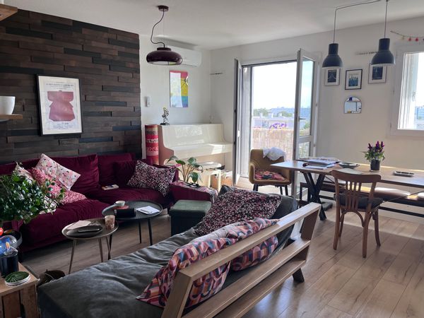 L’appartement de Gladys, en plein ciel  ! Au 6ème et dernier étage , sans vis à vis