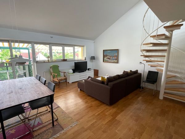 Charming 2 room apartment with gallery and big balcony 5km from city centre