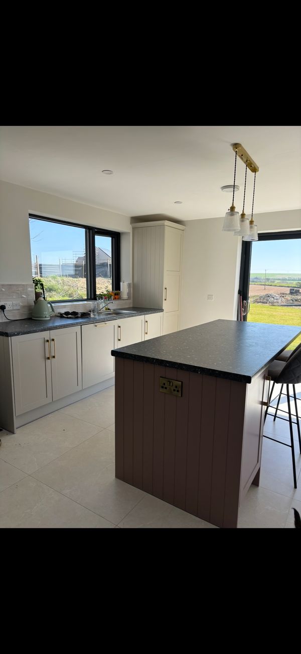 3 bedroom recently renovated 1850s farmhouse with sea view.