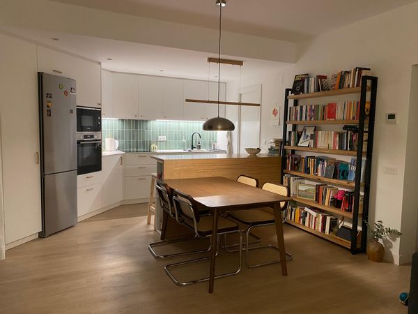 Anna's house is a charming apartment in a quiet neighborhood near the center of Barcelona