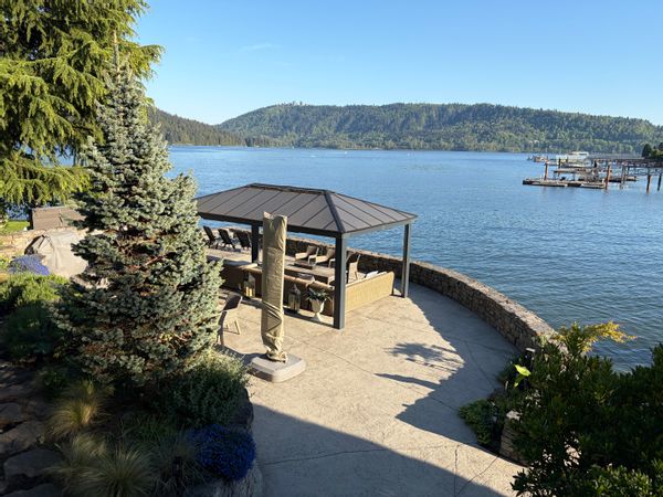 Cape Code-style waterfront home just a short walk from the village of Deep Cove, North Vancouver.