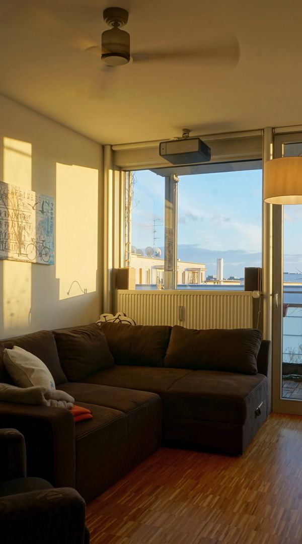 3-bedroom-loft in Munich | roof garden | recreational park + swimming lake | mall + metro nearby