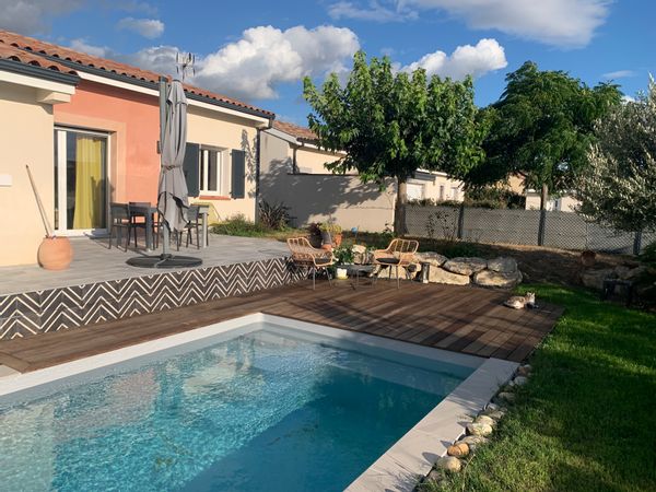 Villa piscine -SUD FRANCE canal du midi, verdures, lac et rivière