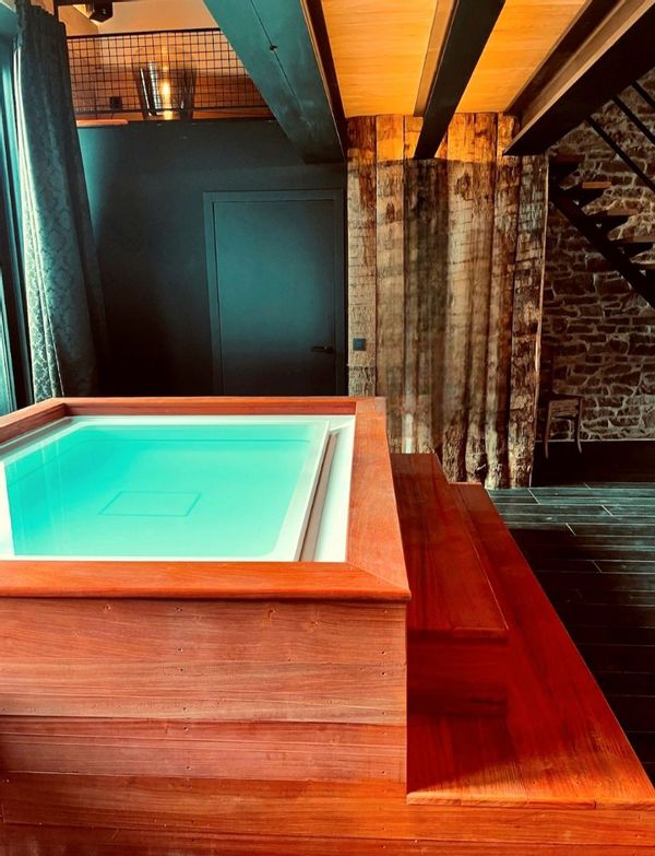 ARDENNES - Détente & bien-être : hammam, jacuzzi débordement, sauna, feu bois, AC, parking+EV.