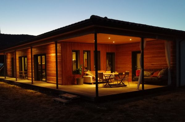 Maison bioclimatique au calme