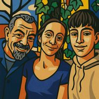 Petite maison rustique dans un village médiéval