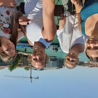 La maison de Olivier, Claire, Roxane, Léonie