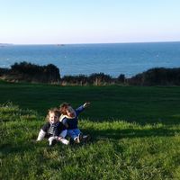 La campagne proche de la mer