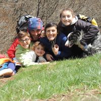 La maison d'Agnès, Davy et leurs enfants