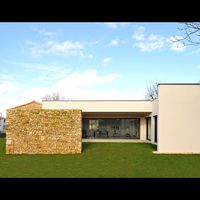 Consruction contemporaine dans la campagne Niortaise