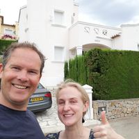 Freek, Olga and baby Lucass hus