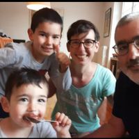 La maison de Gaëlle et Aurélien, Daoulas, Finistère, Bretagne.