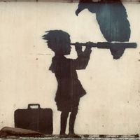 La maison de Nadine et Dominique, un coin de verdure où coule une rivière.