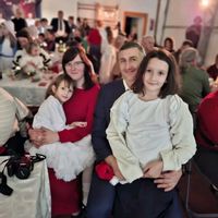 Country house near sea with farm animals