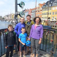 La maison d'Anne, Fabrice et leurs enfants