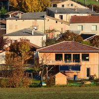 maison  paille à Menglon, France